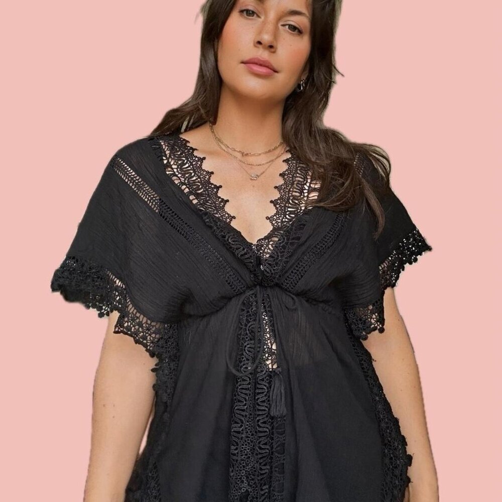 🧡 2 for 10$ Topshop Crochet Boho Tunic - Victoria’s Secret Coachella Vibes